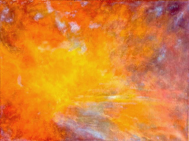 exploding clouds oil painting Joyce Weinstein Fine Art