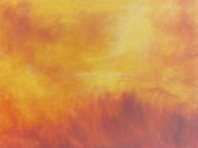 lilly pond oil painting Joyce Weinstein fine art