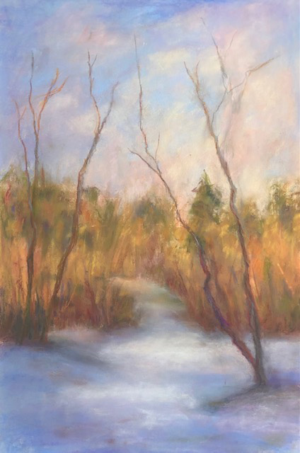Joyce Weinstein Pastel Through the Snow